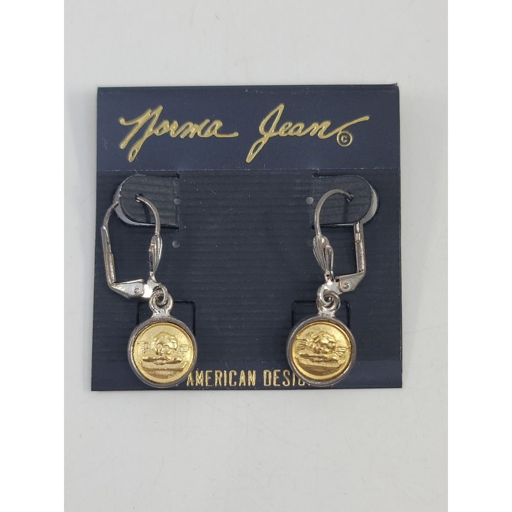 Vintage Norma Jean Raphael Cherub Angel Cupid Dangle Earrings‎ New